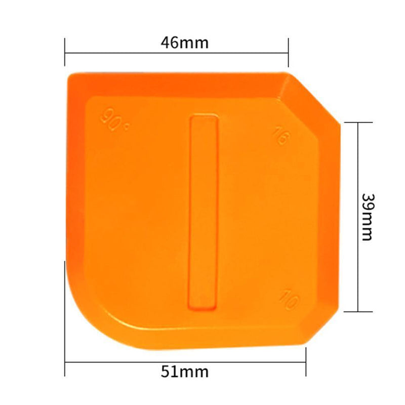 4pcs Smoothing Spatula Sealant Remover Caulking Scraper Grout Kit (Orange)