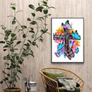 11CT Full Cross Stitch Butterfly Stamped DIY Kits Handmade Cotton Embroidery