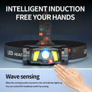 2000LM LED Headlight Head Lamp Motion IR Sensor Head Light Super Battery X4K6