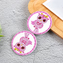 Portable DIY Special Shaped Diamond Painting Makeup Mirror (Night Bird)