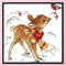 14CT Printed Partial Cross Stitch DIY Little Deer Hand Painting Room Decoration
