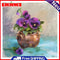 Flower Oil Paint By Numbers Kits Canvas DIY Coloring Drawing for Adults Children