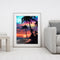 DIY Seaside Sunset Oil Paint by Numbers Drawing on Canvas Pictures Home Decor