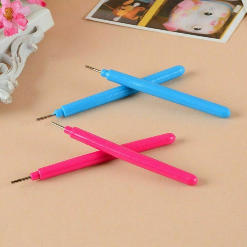 2x Paper Set Quilling Paper Tools Tweezer Needle Pins Tool Slotted x T4L3 Z3N0