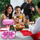 6 Shot Glass Wine Whisky Beer Dispenser Holder for Home Party (Wine Red) Newly