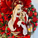 Lights Sacred Christmas Wreath Door Hanging Ornaments Christmas Wreath Decor