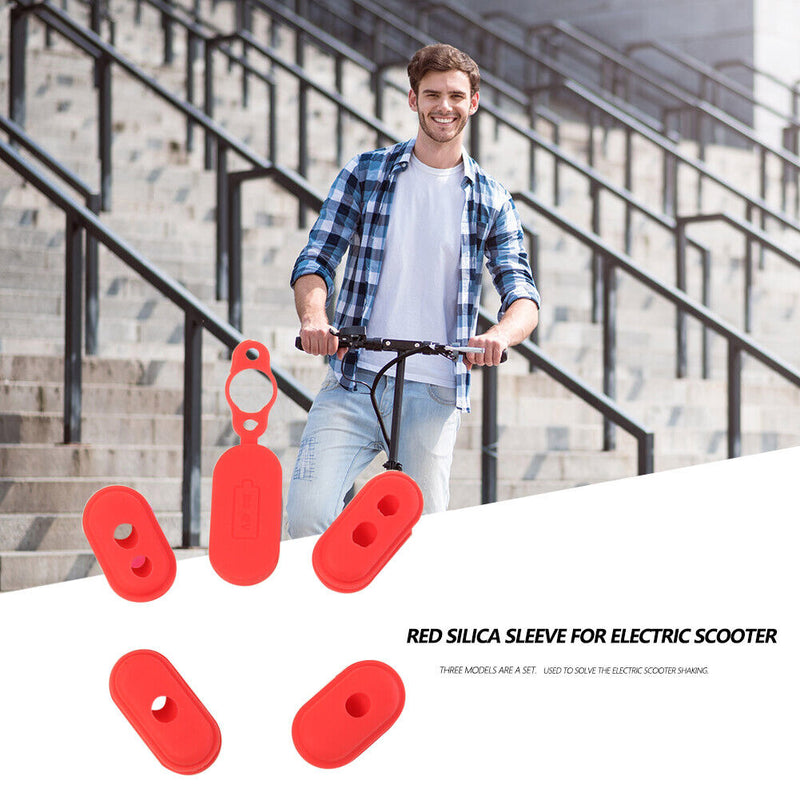 4pcs Case Silicone Cap M365 Electric Scooter Charge Port Cover Dust Plug Newly