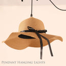 Indoor Lighting Fixture Hat Shade Design Modern Style Pendant Hanging Lights