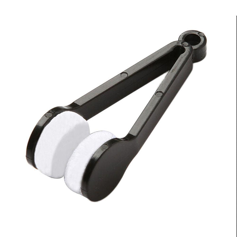 Mini Two-side Glasses Brush Spectacles Wipes Eyeglass Cleaning Rub (Blue)