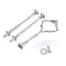 Set of 3 Tiers Cake Plate Stand Handle Fitting Party Crown Rod DIY Newly