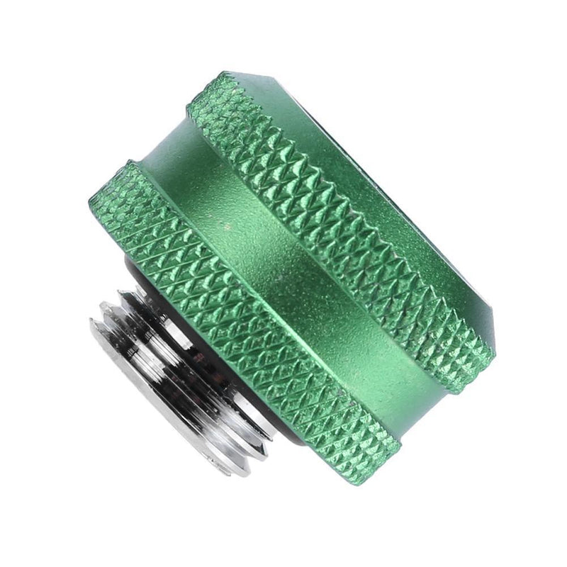 G1/4 Thread Rigid Tube 14mm Hard Tube Extender for PC Water Cooling(Green)