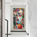 DIY Full Round Diamond Painting Flowers Bloom Picture Rhinestone Mosaic Han