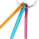 Crafts Tools Mini Multicolour Knitting Needles Crochet Hooks Keychain Aluminum