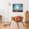 Hand Painted Artwork Frameless DIY Raining Lovers Painting By Numbers Picture