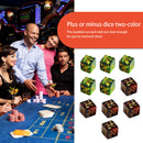 10x 6 Side Dice Counters Positive +1-1 Negative Gathering Table Game Funny Dice