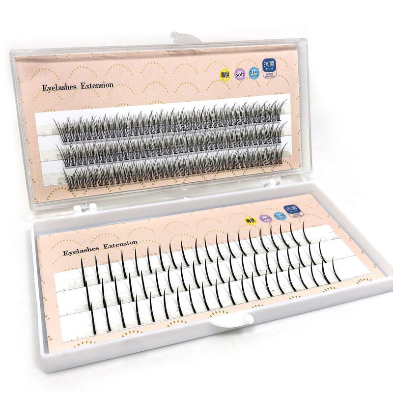 Eyelashes Individual Eyelashes A Shape&Fish Tails Mixed 2 Styles Eyelashes