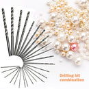 25pcs Straight Shank High Speed Steel Twist Drill Bits Woodworking Reamer Newly