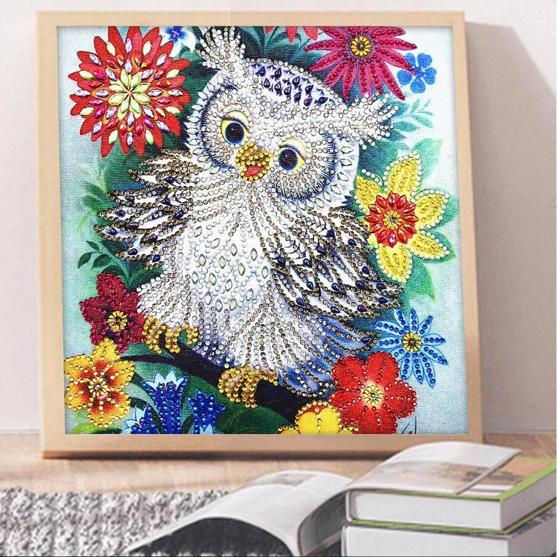 5D DIY Bird Special Shaped Diamond Painting Cross Stitch Mosaic Kits Wall Art