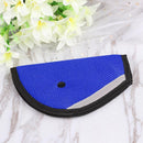 Kids Car Safe Fit Seat Belt Adjuster Baby Triangle Safety Device (Blue) Newly