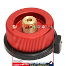 Camping Stove Adapter Split Stove Gas Adapter Converters for BBQ (Red) Newly
