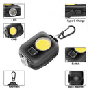 Emergency Work Lights Keychains Waterproof COB LED Flashlight Torch (Black)