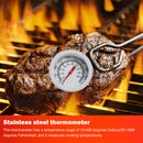 Stainless Steel Thermometer Outdoor BBQ Grill Smoker with Screw Thread