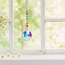 Crystal Pendant Colorful Beads Hanging Drop Wind Chime Garden Decor (B) Newly