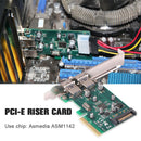 ASM1142 Chipset PCI-E USB Expansion Riser Card PCI Express X4 to USB 3.1 Adapter
