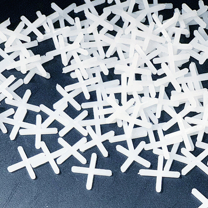 100pcs 2mm Tile Leveling System Tile Spacer Cross Spacers for Floor Wall Newly