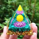 Orgonite Pyramid Healing Chakra Reiki Meditation Orgone Energy Generator Cr