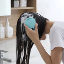 #A Silicone Hair Washing Brush Bathing Itching Head Scalp Massage Shampoo Comb