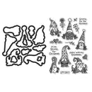 DIY Scrapbook Album Stamp Stencil Card Embossing Template Christmas Seal Decor