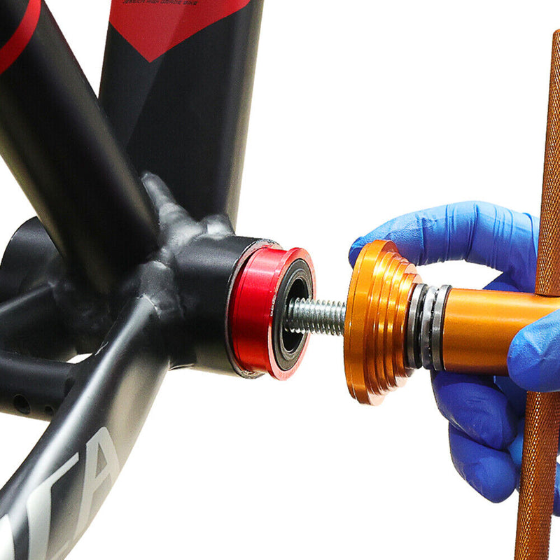 MTB Bike Bottom Bracket BB86 BB92 Aluminum Press Fit BB Bottom Axis (Red) Newly