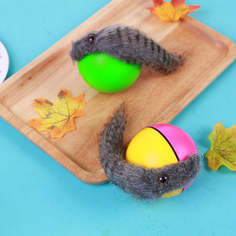 Electric Beaver Weasel Rolling Ball Chasing Claws Bite Toys for Pet Cat Random