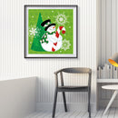 5D DIY Full Round Drill Diamond Painting Snowman Mosaic Rhinestone Drawing