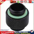 10mm G1/4 External Thread Hose Connector for PC Water Cooling(Black) Newly