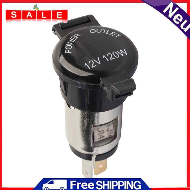Car 10A Cigarette Lighter Female Socket Power Plug with Waterproof Cover