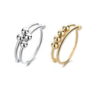 Anti Stress Rotate Freely Fidget Beads Rings Beaded Jewelry Anxiety Ring