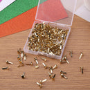 200pcs Mixed Round Scrapbooking Fastener Brad Mini Handcraft Embellishment Nail