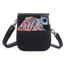 PU Leather Bag Case w/ Adjustable Shoulder Strap for Instax Mini 11 (Black)