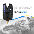 Multifunction Fishing Alarm 8 LED Fishing Alerts for Fishing Rod (Blue) Newly