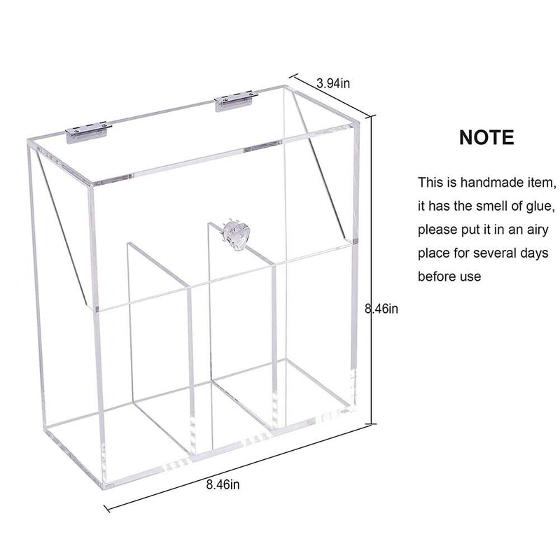 Acrylic Cosmetic Storage Box Dustproof Makeup Brushes Container Holders