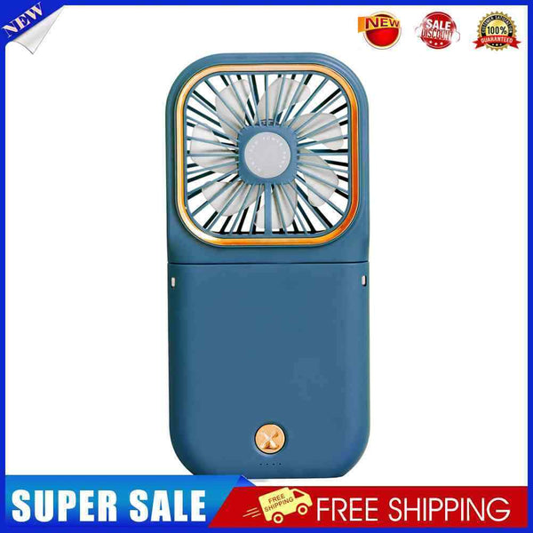 #A Mini Fan Portable Folding with Power Bank Desk Handheld Fan Air Cooler for Ho