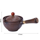 Portable Chinese Gongfu Kung Fu Tea Set Rotating Ceramic Teapot Teaware (C)