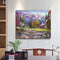 Forest Cabin Frameless DIY Oil Paint by Numbers Kit Picture Wall Artwork