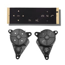 Matte Black Steering Wheel Button Repair Stickers Decals for Mercedes Benz Newly