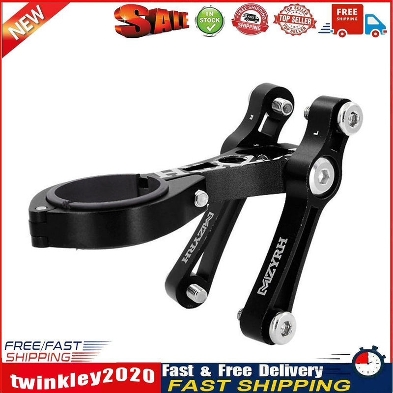 Bike Handbar Double Water Bottle Holder Clamp Bicycle Adapter Clip (Black) Newly