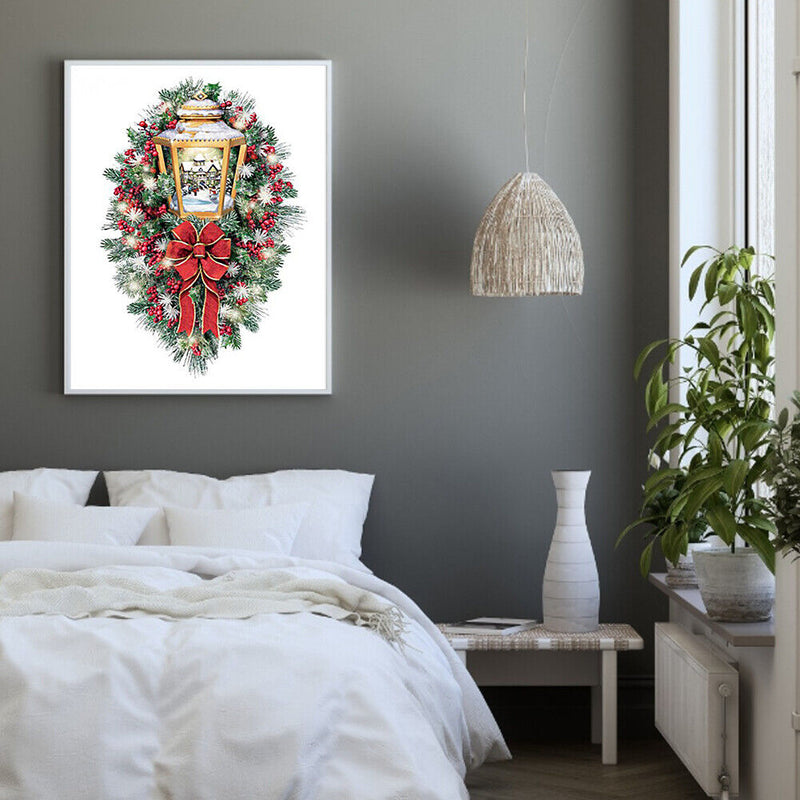 Frameless Painting By Numbers Christmas DIY Handmade Drawing On Canvas Gifts