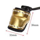 Brass Leather Thumb Finger Tip Protector Archery Pull Arrow Trigger Guard Rin