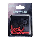 6pcs Bike Stem Bolts M5x18mm Allen Head MTB Stem Screws w/ Washer (Red) Newly